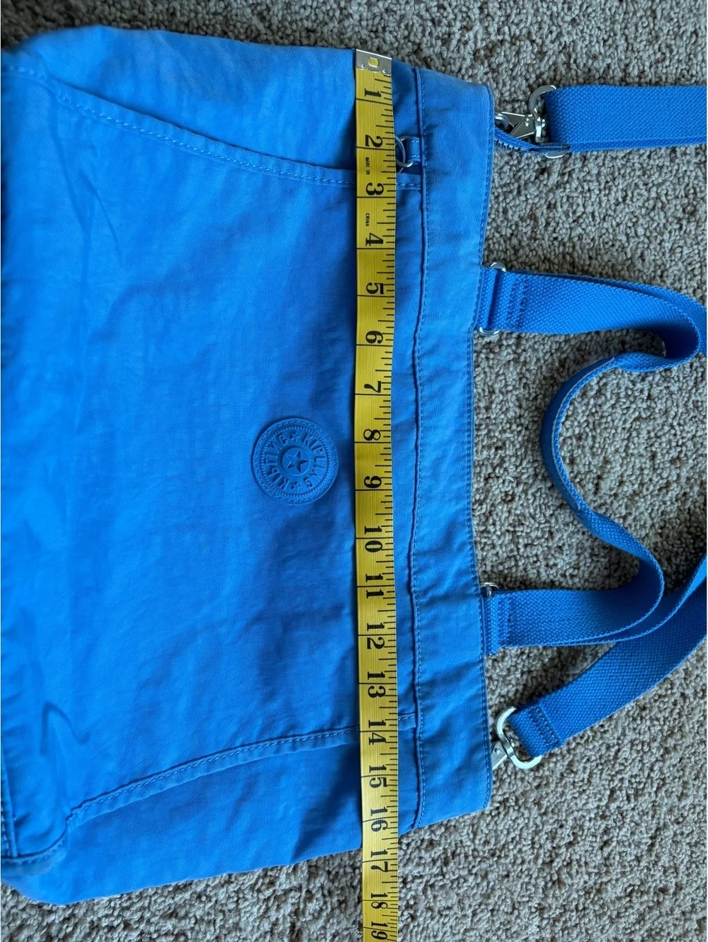Blue Kipling medium tote bag crossbody hobo